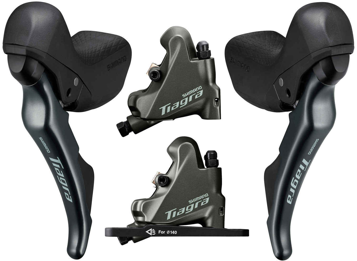 Shimano tiagra st-4720+br-4770 2x10-speed disc brake set
