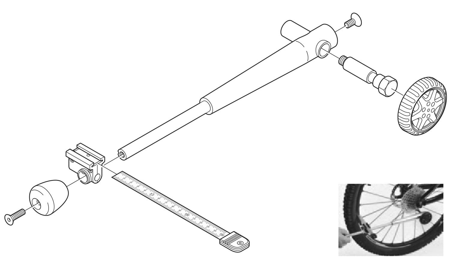 Shimano tl-rd11 rear dropout alignment tool