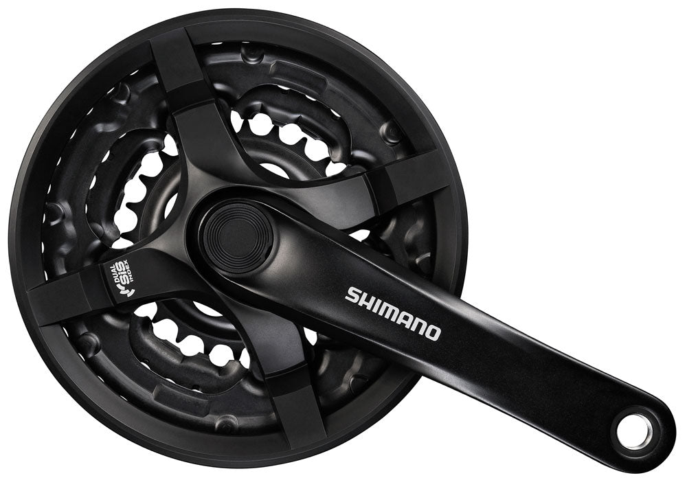 Shimano pédalier tournoi ty501 6/7/8v 42x34x24t 175mm noir