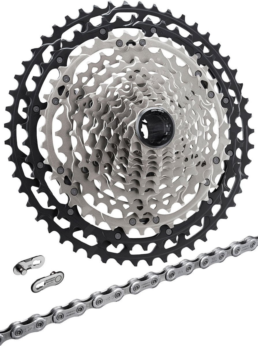 Shimano xt cn-m8100+cs-m8100 12-speed wear and tear set | 10-45t