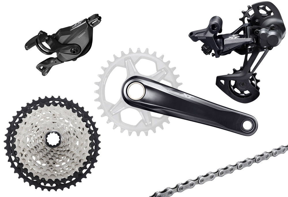 Shimano xt m8100 1x12-speed group clamp 180mm 10-45