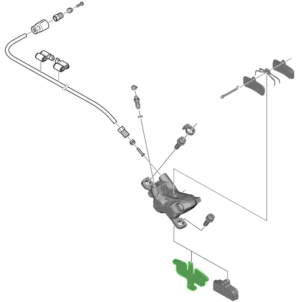 Shimano pad spacer for br-mt520