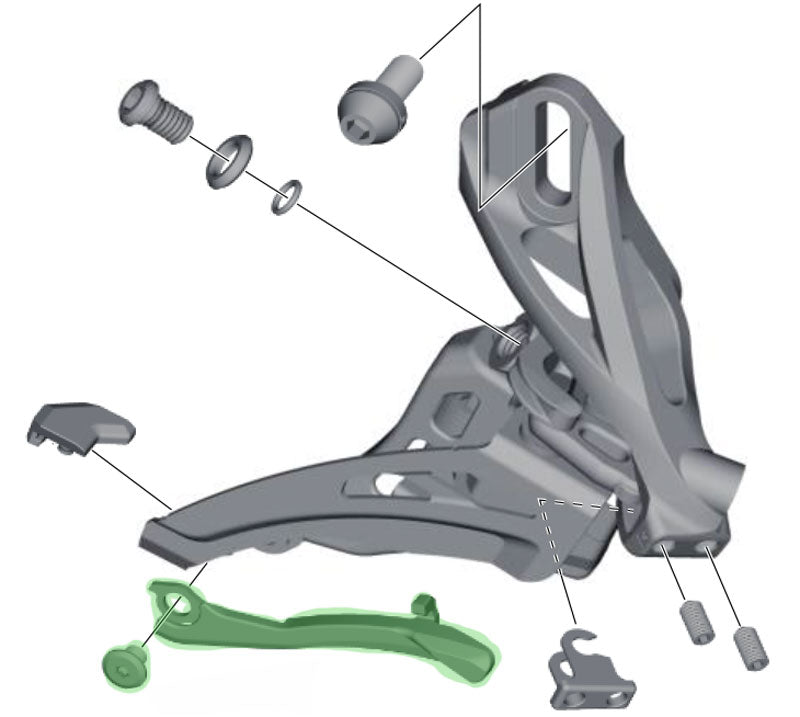 Shimano chain-catcher for fd-m9025 m8020 m8025