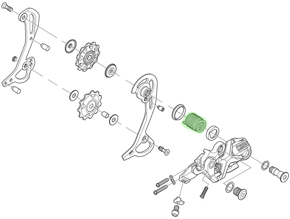 Shimano spring for xt xtr rear derailleur