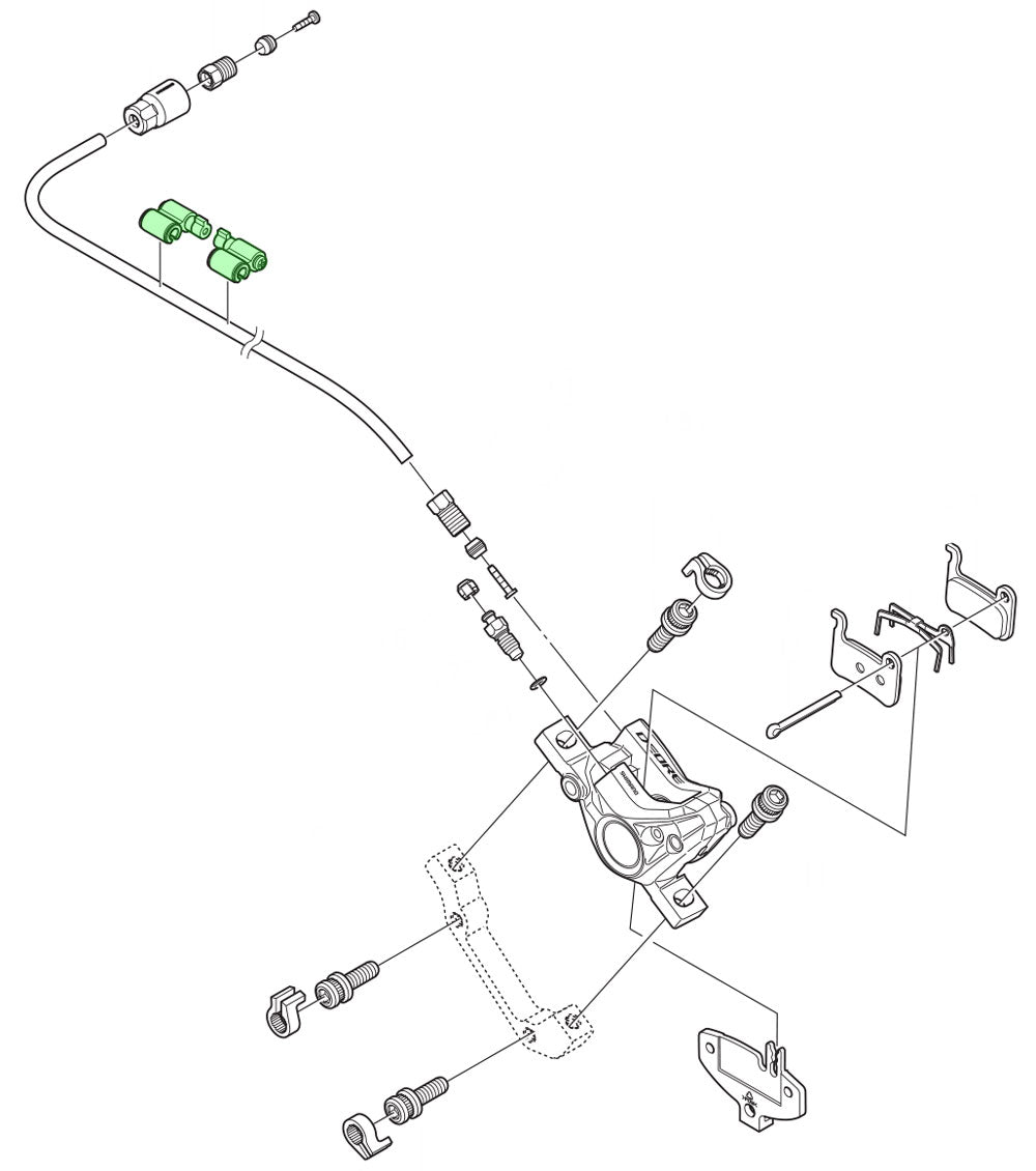 Shimano sm-hang hose supporter