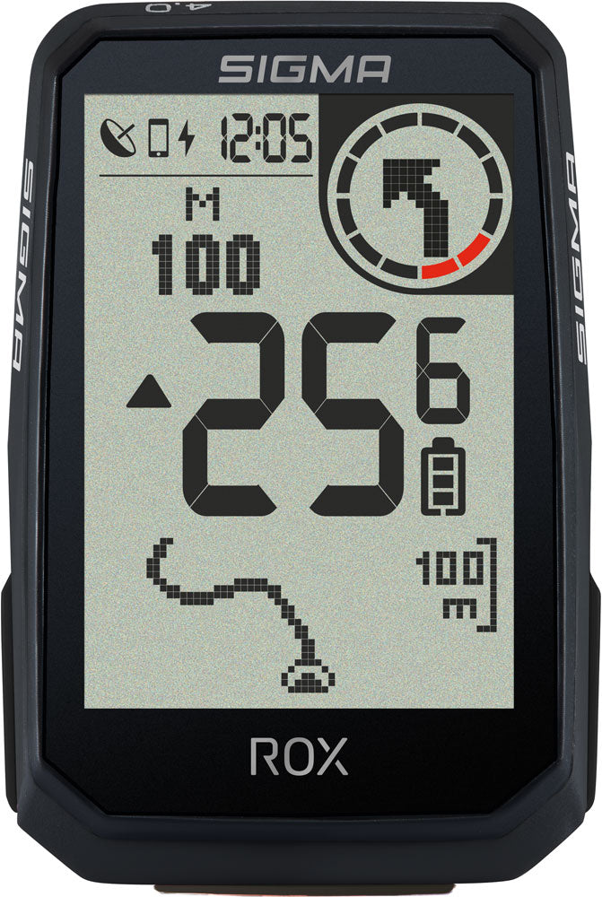 Sigma fietscomputer rox 4.0 endurance zwart