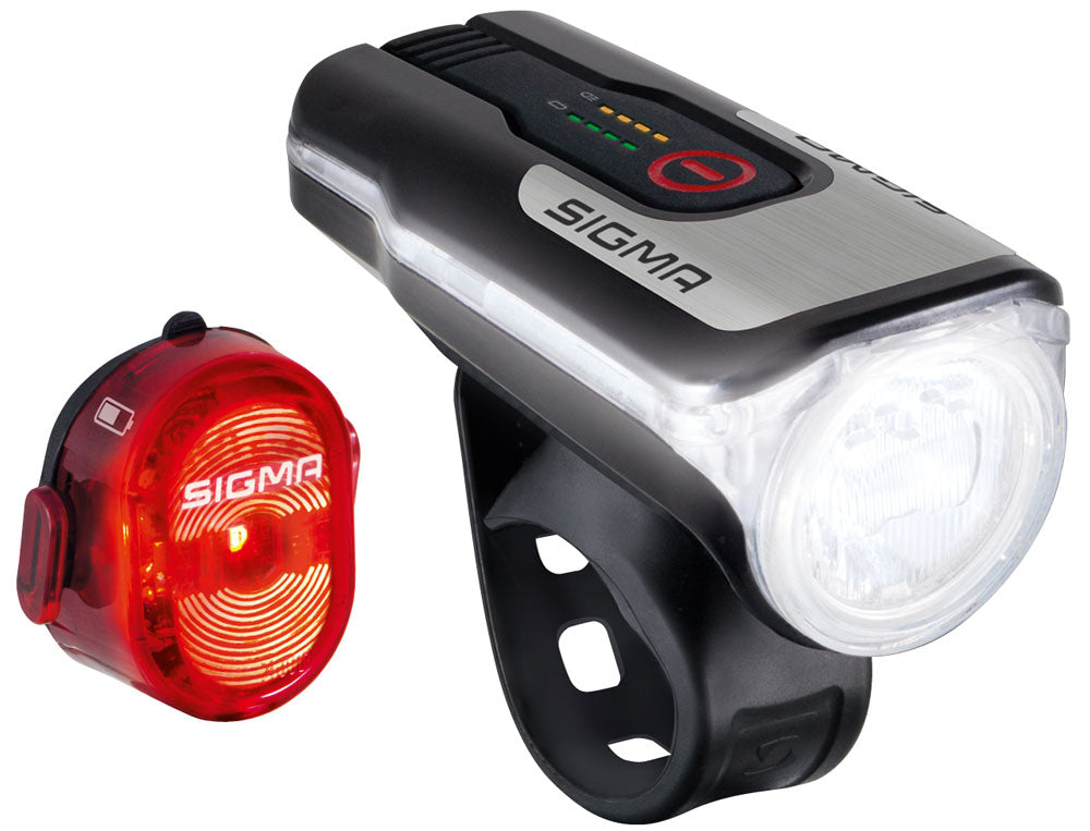 Verlichtingset Sigma Aura 80 USB koplamp + Nugget II achterlicht