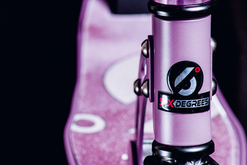 2-wiel Step Opvouwbaar Voetrem Lila Wit