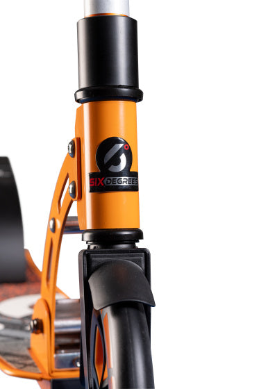 2-wiel Step Opvouwbaar Voetrem Oranje Zwart