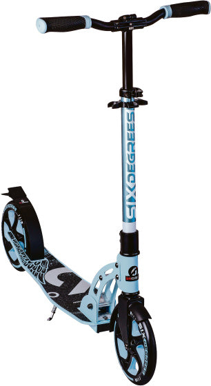 2-wiel Step Opvouwbaar Voetrem Pastelblauw Zwart