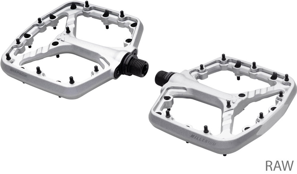 Sixpack racing millenium 4.0 pro platform pedals | raw