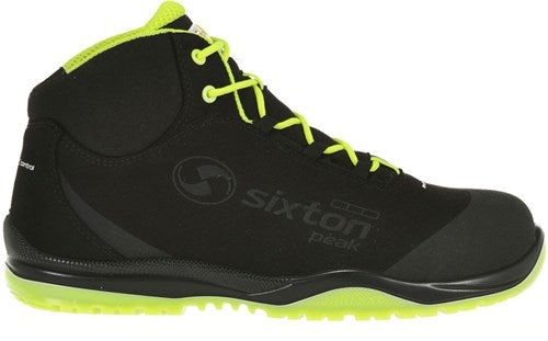 Sixton peak cuban hoog 91370-00 s3 | zwart geel | maat 45 - 8052086524231
