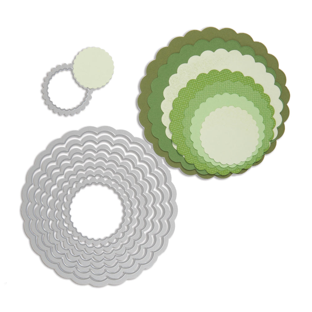 Sizzix • framelits die set scallop circles