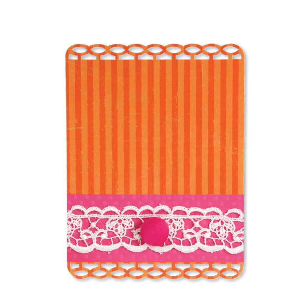 Sizzix • sizzlits die card ribbon insert