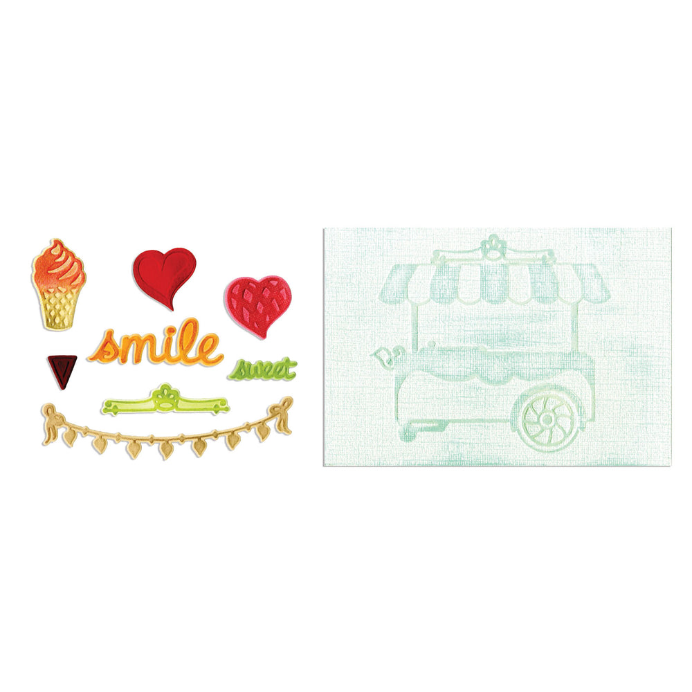 Sizzix • framelits die set with textured impressions sweet