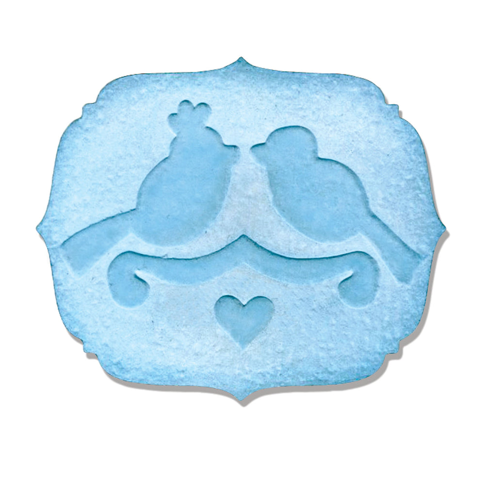 Sizzix • embosslits die label love birds