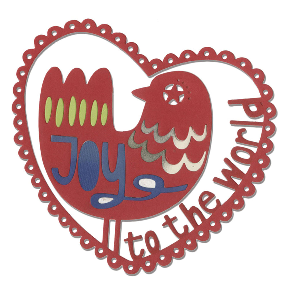 Sizzix • thinlits die joy to the world