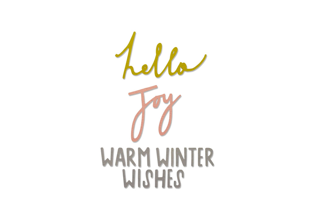 Sizzix • thinlits die set winter wishes