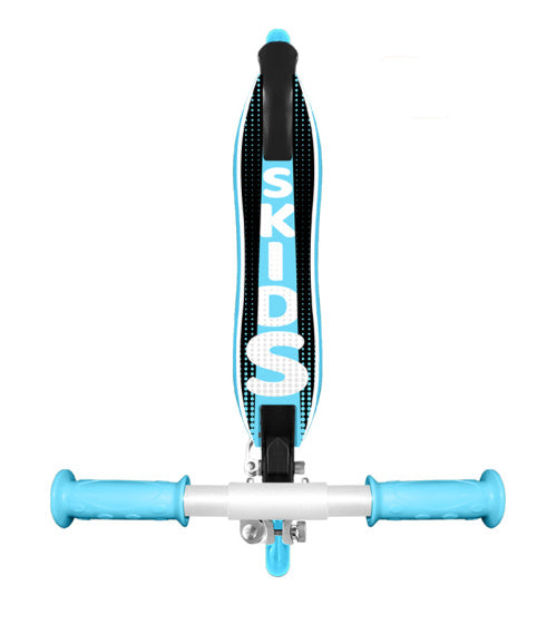 2-wiel Kinderstep Opvouwbaar Voetrem Blauw Zwart