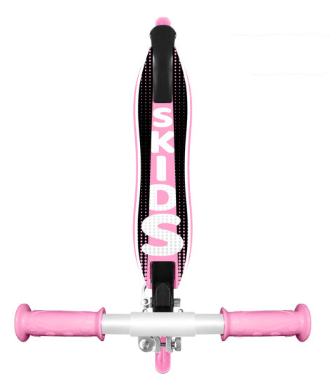 2-wiel Kinderstep Opvouwbaar Voetrem Roze Zwart