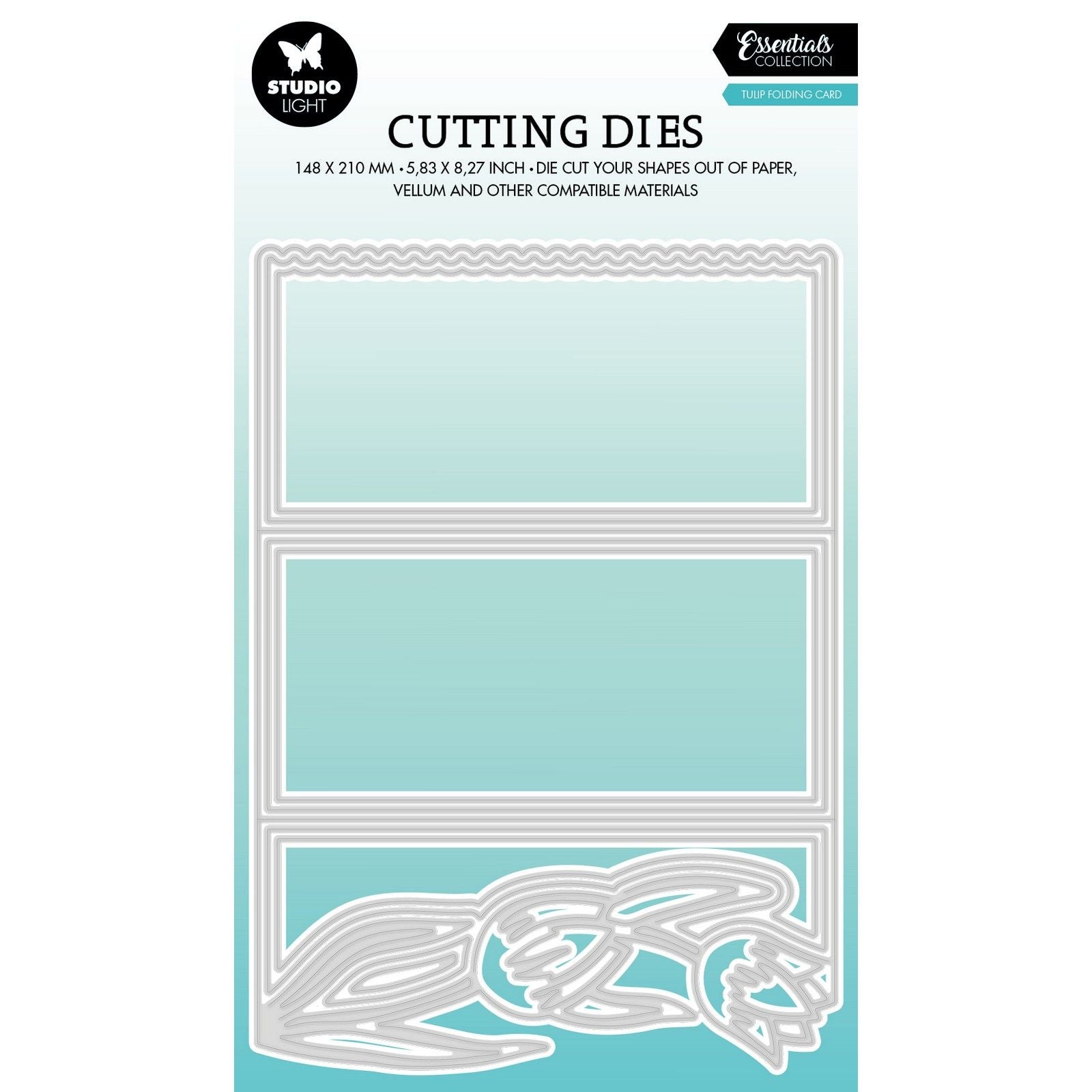 Studio light • essentials snijmallen tulip folding card