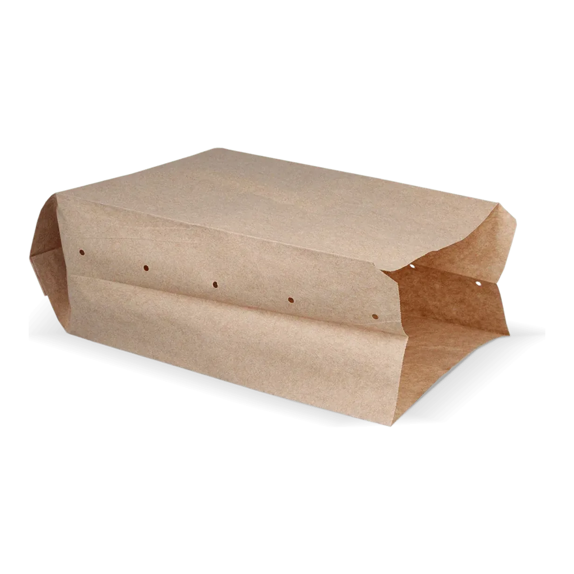 Snackzak geperforeerd kraft nr.28 bio (2 pond)(1000 stuks)