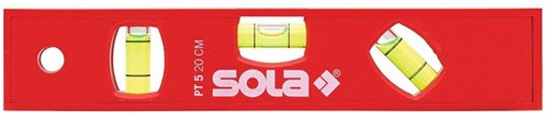 Sola kunststof waterpas ptm5 20, 20cm 3 libellen hobby rood magnetisch - 01430601