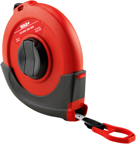 Sola stalen meetband wit 20mtr explorer ep20 kunststof huis eg-klasse 1 sb - 50080301