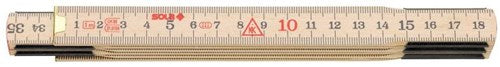 Sola vouwduimstok hout 1mtr 6-ledig h1 6, naturel, eg-klasse 3 h1 6 sb (h59-1-06) - 53011101 - 53011101