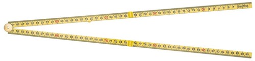 Sola hk 2 10g duimstok - kunststof - geel - 2m
