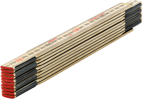 Sola vouwmeter hout 2mtr 10-ledig hc2 10 naturel, klasse 3 (contactmeter) - 53010501