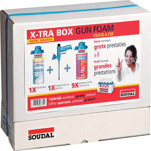 Soudal combibox soudafoam x-tra click fix - 115000
