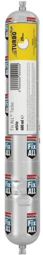 Soudal fix - all turbo | lijmkit | wit | 600 ml - 146187