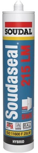 Soudal soudaseal 215 lm dilatatie | gevelkit | wit | 290 ml - 105022