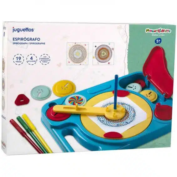 Playgo spirograafset om de mooiste tekeningen te maken.
