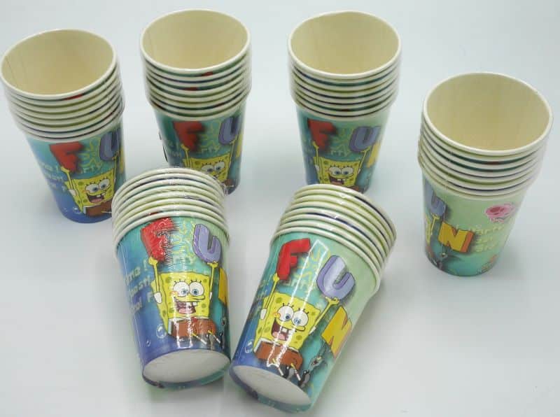 Van der doelen spons bob papieren bekers 48 stuks