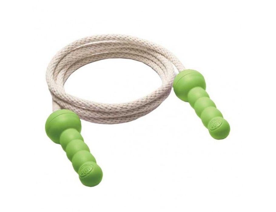 Groen speelgoed springtouw groen - gerecycled plastic