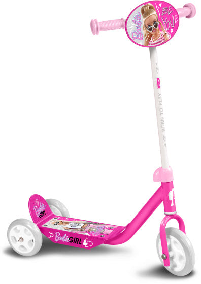 3-wiel kinderstep Barbie meisjes roze