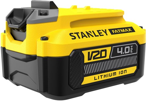 Stanley fatmax v20 18v 4.0ah lithium-ion accu oplaadbare batterij (geel zwart)