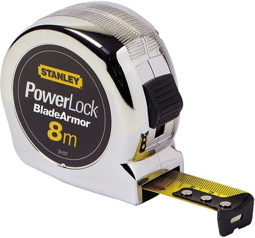 Stanley handgereedschap stanley rolbandmaat powerlock blade armor 8m - 25mm - 0-33-527 - 0-33-527