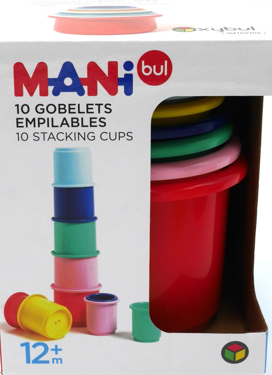 Playgo 10 stapelbekers voor de kleine bouwers in frisse kleuren