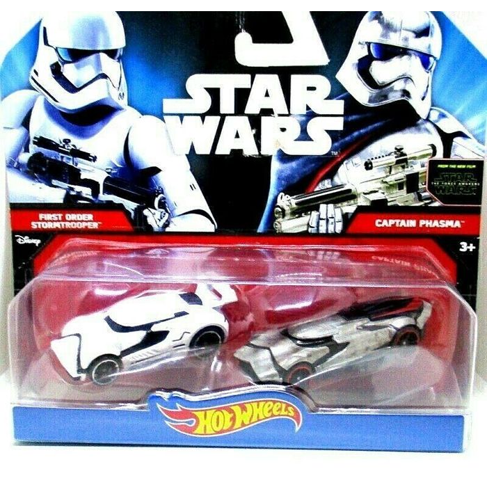 Hasbro star wars 2 auto's captain phasma samen met first order stormtrooper