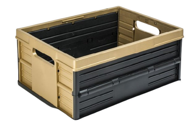 boodschappenkrat 32 liter bruin zwart