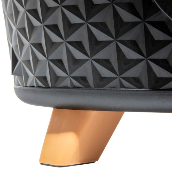 Hondenmand met verhoging 78,5 x 58,5 x 25 cm Zwart