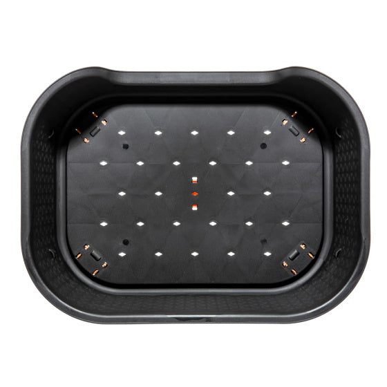 Hondenmand met verhoging 78,5 x 58,5 x 25 cm Zwart