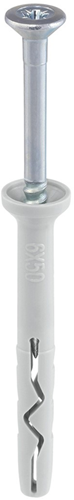 Steelies ultimate slagplug nylon 6x 80 verzonken kraag pz2 verzinkt | 50 stuks - kea10600801