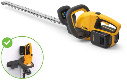 Stiga ht 300e accu heggenschaar | 3 serie | 0,3 kw | koolborstels | 54 cm | 30 mm | 180° draaibaar | exclusief accu en lader - 273300001 st1
