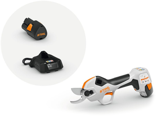 Stihl asa 20 accu-snoeischaar | as systeem | set met al 1 lader en 1x 2.0ah as 2 accu - va050116210