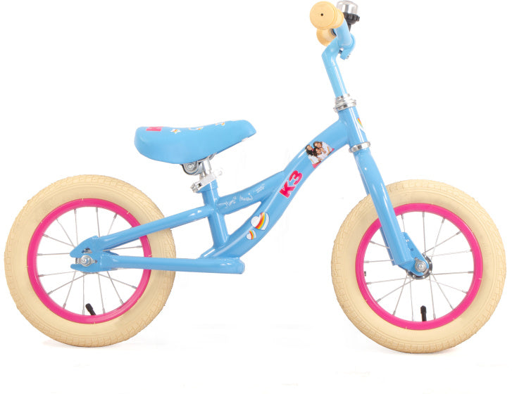 Studio 100 k3 loopfiets 12 inch meisjes blauw
