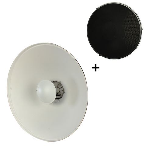 Studioking beauty dish met sk-bd550w 55 cm voor falcon eyes
